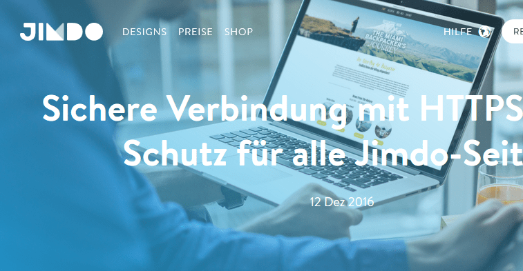 jimdo: Immer mehr Websysteme setzten auf HTTPS-Verschlüsselung