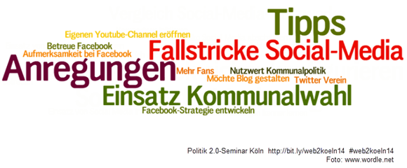 Politik 2.0-Seminar: Auswertung Social-Media-Nutzung